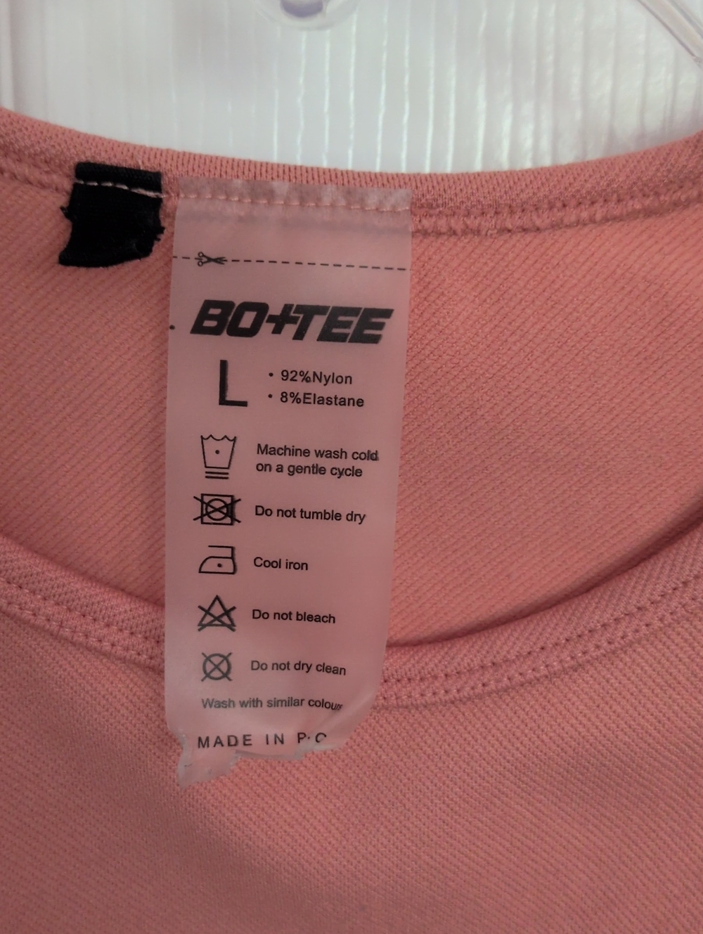 Bo+Tee Orange Seamless Crop Top - L - Picture 2 of 4
